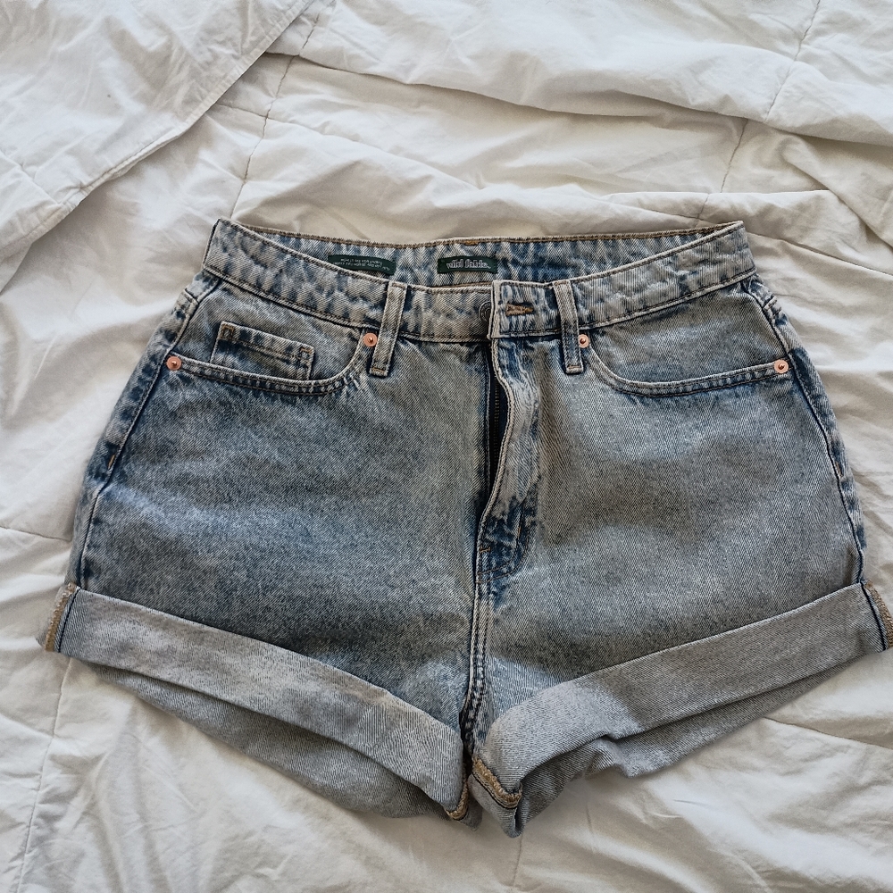 Wild Fable Light Blue High Rise Denim Shorts